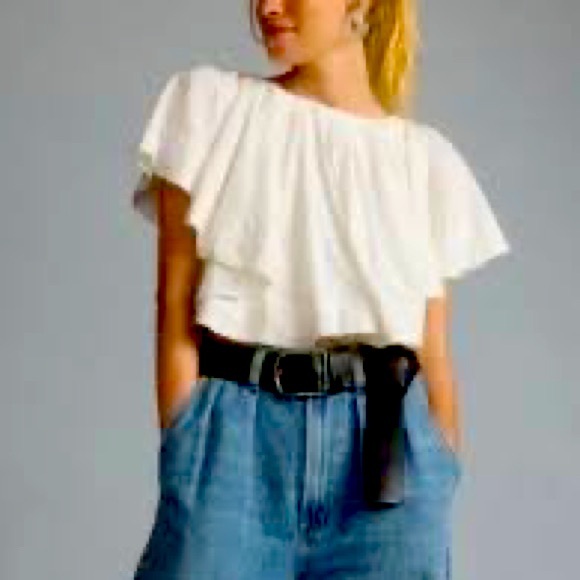 Maeve Tops - Anthropologie NWT Women’s unique White top
